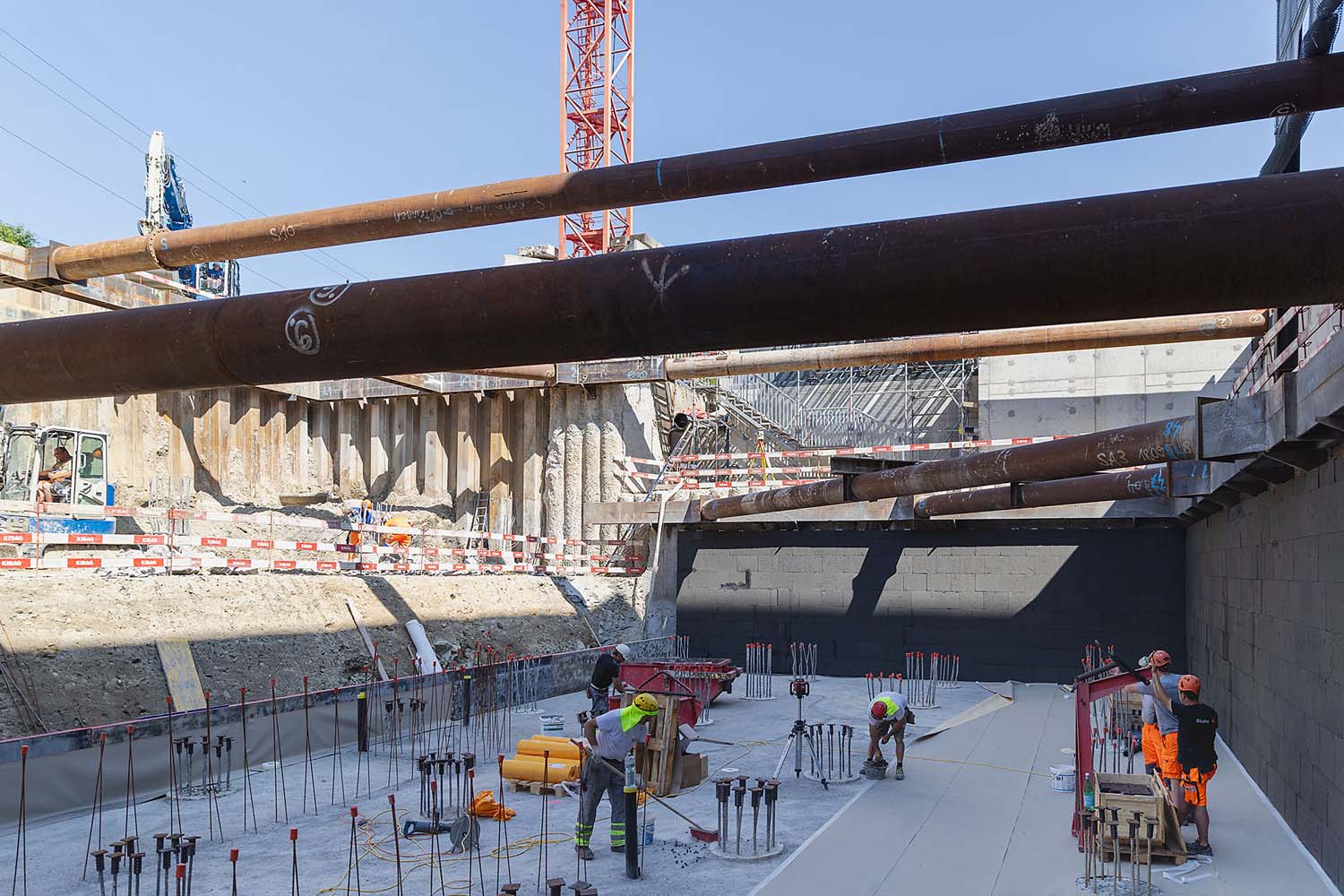 Baugrube Baustelle Diesldorf